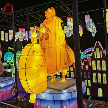 China Zigong lantern custom holiday party lantern animal shape constellation lantern