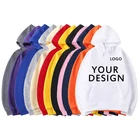 Custom Hoodie Custom Wholesale Embroidery Heavyweight Plain Fabric White Blank Unisex Vintage Hoodie