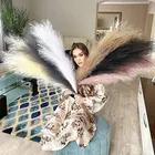 Artificial AP-014 Hot Sale Large Reed Branch Faux Artificial Pampas Grass Cream White Artificial Flowers