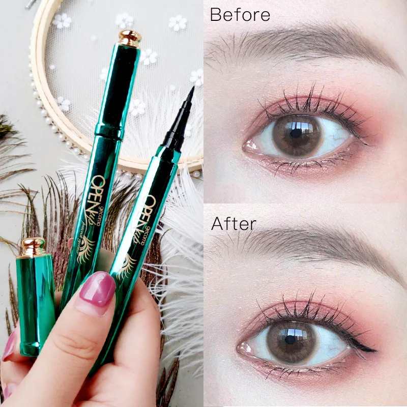 AliGan's new hot-selling peacock eyeliner is quick-drying waterproof and sweat-proof long-lasting no smudging or makeup beginner