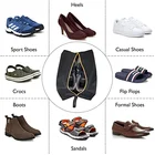 Shoe Bag Promotion Custom Non Woven Shoe With Logo Carrier Travel Dust Shoe Bag With Zipper Closure Waterproof Shoe Bag
