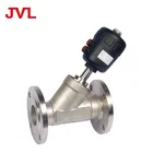 Pneumatic Angle Seat Valve JVL Plastic Head Air Control Pneumatic Stainless Steel Angle Seat Valve