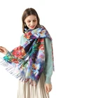Cashmere Shawl Wholesale New Arrivals Colorful Printing Women Cashmere Winter Scarf Shawl