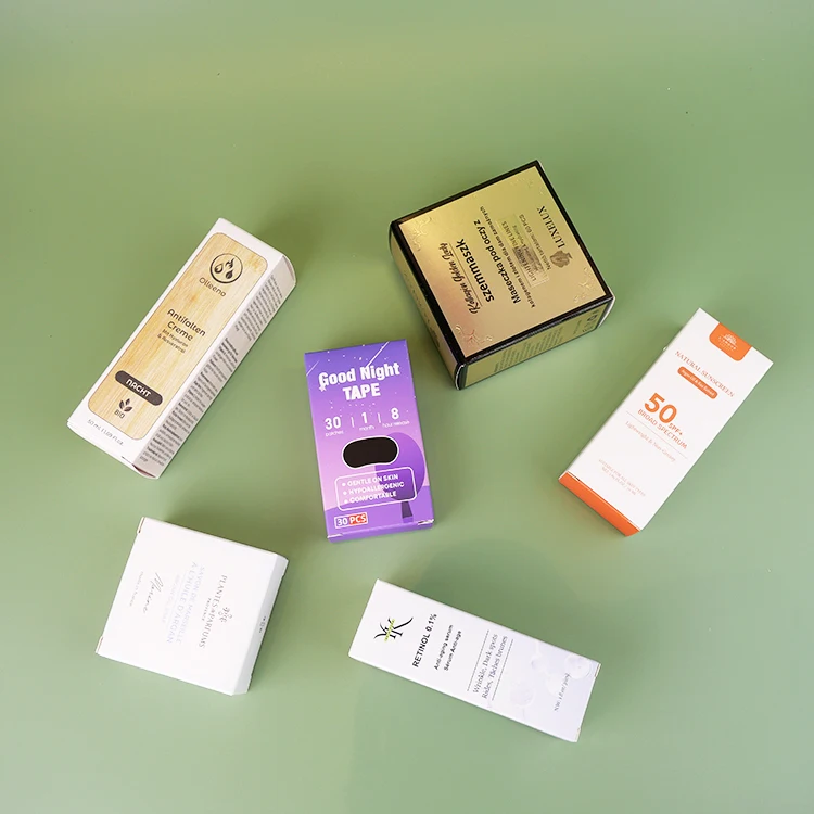 product custom design your own branded logo cosmetic glossy product packaging box paper packaging box skincare paper boxes-1