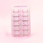 Nose Ring Clip Clip Clip Earrings Colorful 15mm Spring Ear Clips Without Pierced Nose Ring False Earrings Jewelry Accessories
