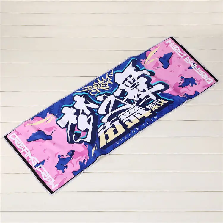 Customized Digital Printed Super Absorbent Fitness Quick Dry Suede Microfiber Gym Sport Towel