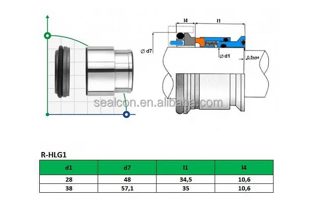 Seal for Centrifugal Pump, 28mm, M010S3, EHS3 - detail 6