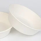 Round Bowl 850ml Biodegradable Bagasse Disposable Green Round Bowl