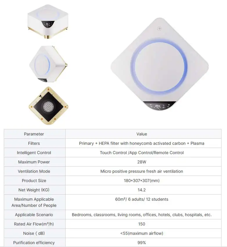 Saving Fresh Air Ventilator, ABS Plastic, G05 - detail 14