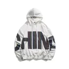 Hoodie Custom Hip Hop Reflective Big Letter Printed Hoodie Design Men's And Women's Loose Trend Retro Casual Pullover
