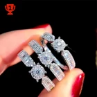 Ring Engagement Ring 2021 New Style 18K Gold Engagement Ring Diamond Band Real Diamond Wedding Ring
