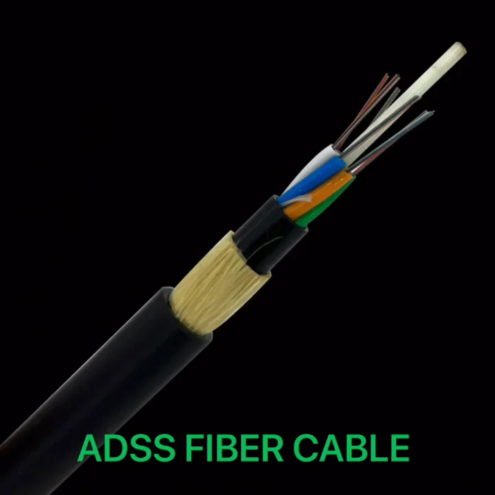 Outdoor Aerial Cable Adss 12 24 48 64 144 Core Double Jacket G652d