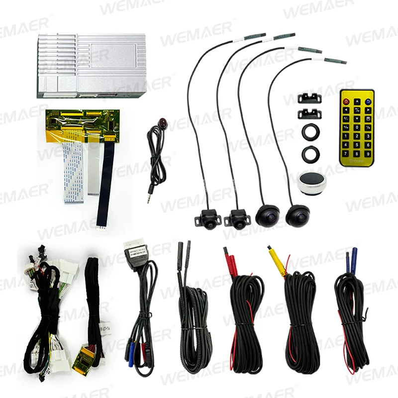 Wemaer 3D 360 Panoramic Car Camera 3D Bird's-eye AHD Car Camera 1080P Surrounding View 360 Degree Car Camera for Toyota Fortuner supplier