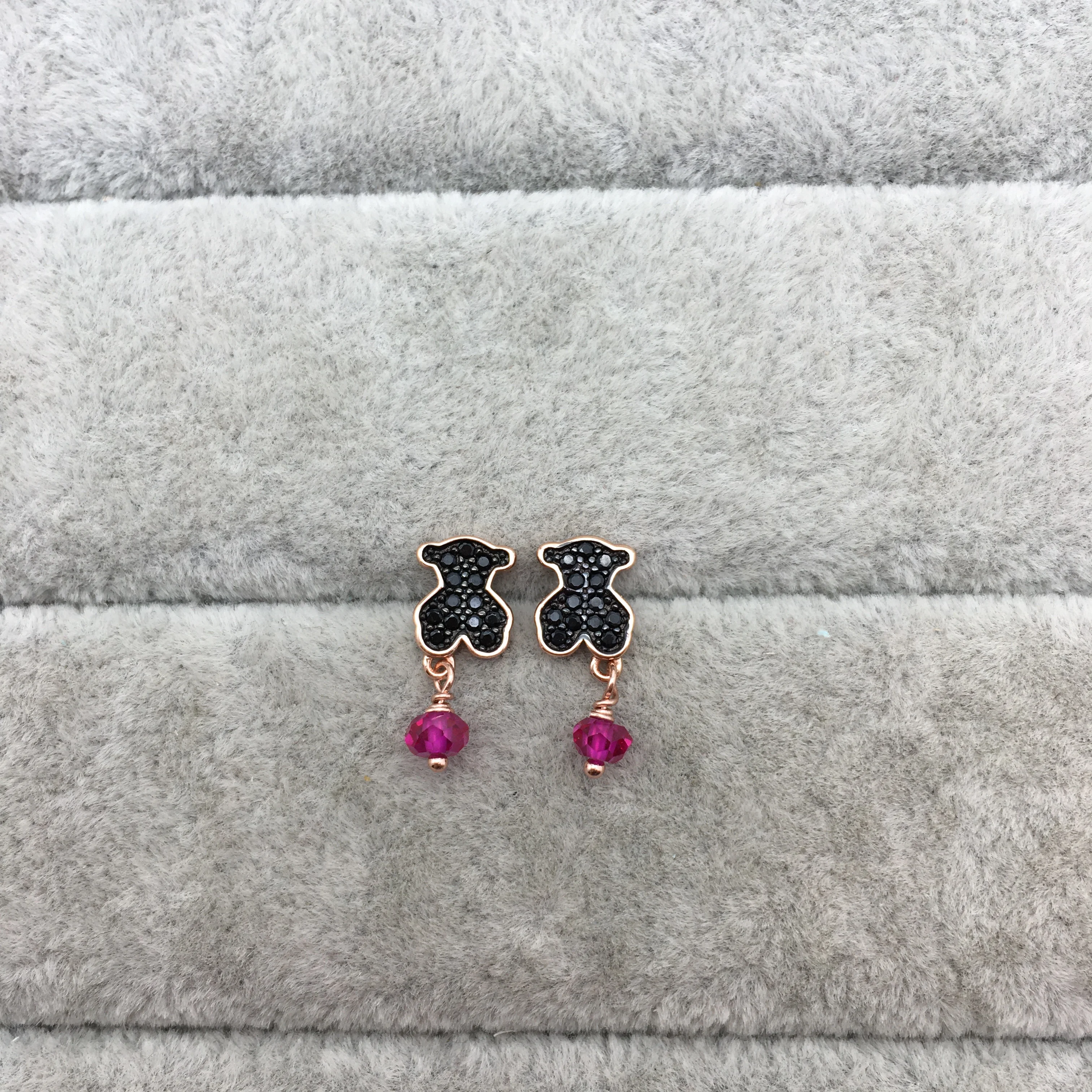 Rose Gold Vermeil Silver Theme Earrings 