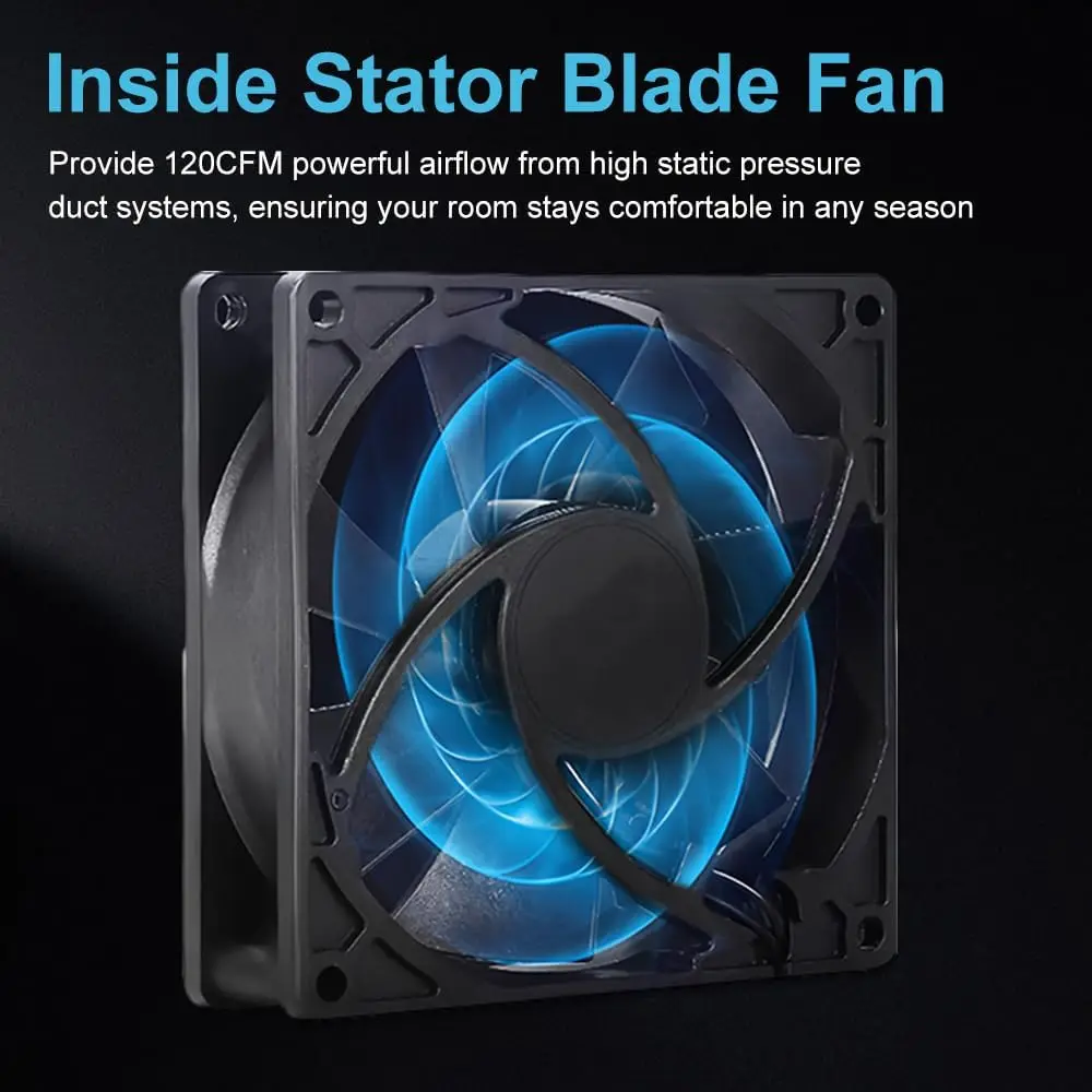 Smart Register Booster Fan, 10-Speed, Wall - detail 16