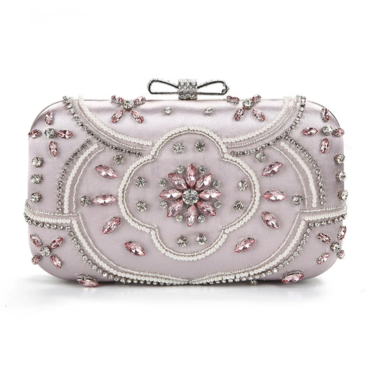 pink diamond clutch