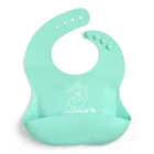 Bib Baby Feeding New Style Food Grade Cartoon Pattern Waterproof Silicone Baby Bib