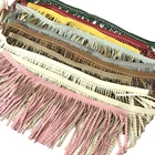 Tassel R408 Fashion Design Suede Leather Fringe Suede Tassel Leather Trim For Shoe And Garment