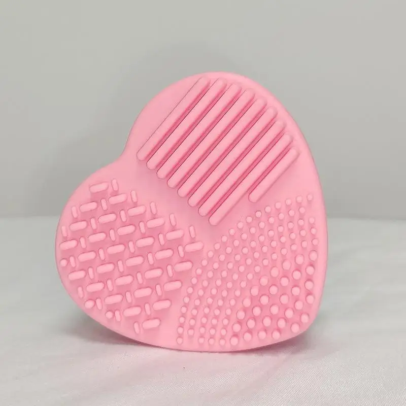 Silicone Makeup Brush Cleaning Mat with Brush Drying Holder Portable Cat Shaped Cosmetic Cleaner Pad