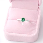 Ring Cz Rings Rings Fashion Round Sterling Silver Ring Multi-color CZ Engagement Rings Women