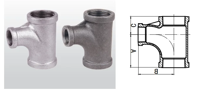 آخرین اخبار شرکت فروش داغ نوار سیاه BS استاندارد نخ زنانه کاهش تی برای سیستم آتش نشانی گاز  5