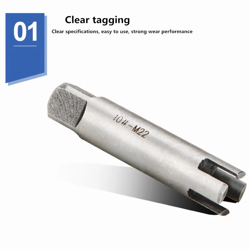 Screw Tap Extractor 10piece Set M4m24 Damaged Screw Taps Remover