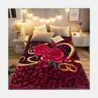 Native High Quality 100% Polyester Smooth Plush Native Design Blankets Raschel Blanket For Hospital