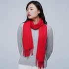 Scarf Best Price Water Ripple Solid Color Scarf Autumn And Winter Women Cashmere Scarf Warm Cashmere Scarves