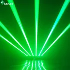 Disco Party 6 Heads Green Color 300MW Moving Head Beam Laser Light