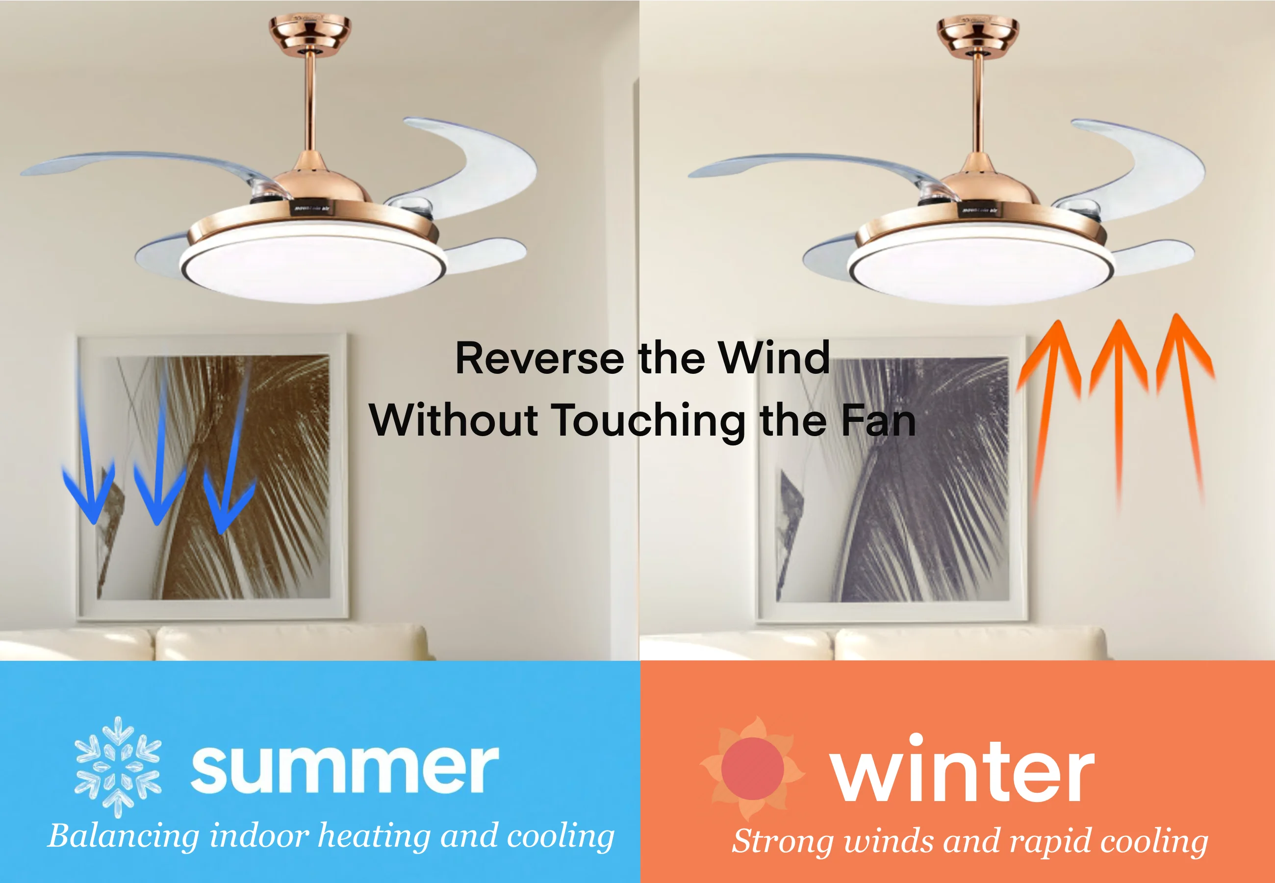 Ceiling Fan, 44-Inch, LED, ABS - detail 16