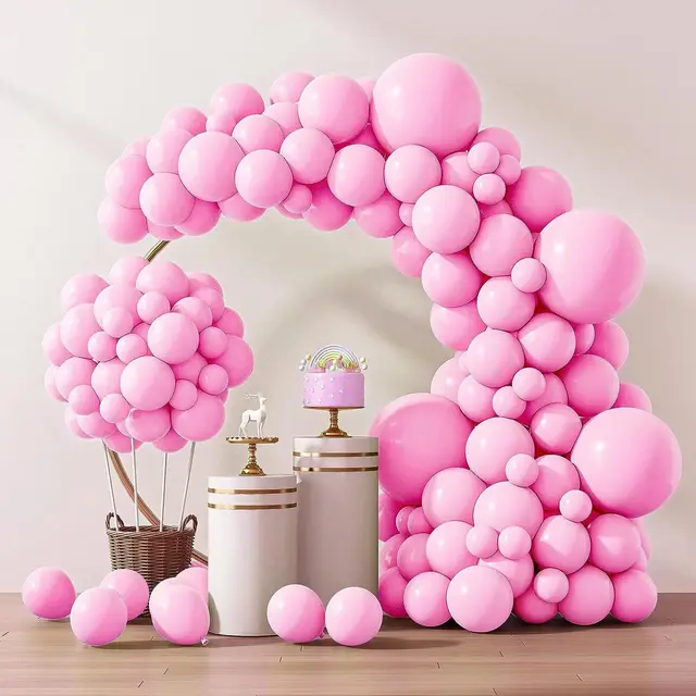 Wholesale party balloons garland arch kit pink blue metallic rose gold balloon arch for birthday wedding party decorations