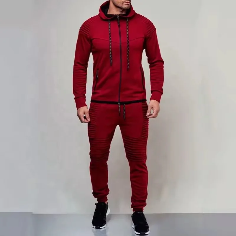 factory wholesale high quality autumn winter tracksuits oversized hoodies set casual hoodie and pants men hoodie set