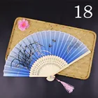 Custom Handmade Bamboo Chinese Style Wedding Decoration Colorful Hand Folding Flower Fan