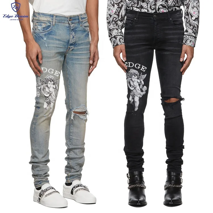 Edge Denim Worn Wash Luxury Brand 
