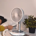 Fan High Speed Led Room Desk Battery Portable Electric Fan Rechargeable