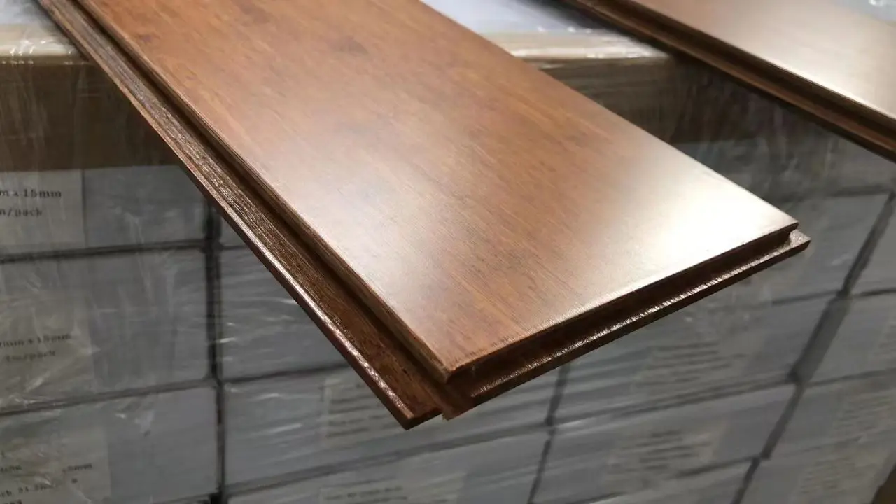 Strand Woven Bamboo Flooring Surface Carbonized Natural Waterproof Technics Horizontal Forest