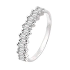 14k Ring 14k White Gold Plated Real 14k Gold 7A Moissanite Diamond Ring Jewelry For Women
