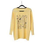 Size The New Model Of 2021 Can Be Customized Large Size Knitted Sweater Printed Hot Diamond Sweater