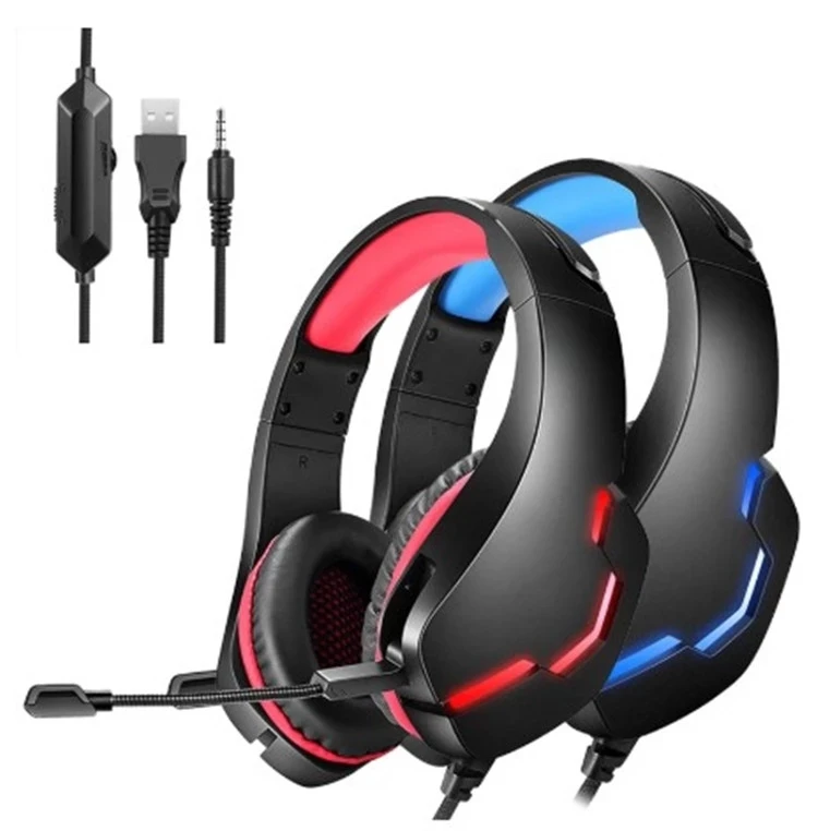 voor diefstal Huh J10 Led Wired Game Headset Over-ear Gaming Headphones Stereo Headset With  Microphone For Ps4 Xbox-one Pc Laptop Gamer - Buy Gaming Wired Headset,Cheap  Headset With Microphone,Stylish Gaming Headset Product on Alibaba.com