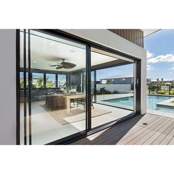 ALUFRONT Custom Bigger Heavy Aluminum Alloy Lift Sliding Heat Insulated Triple Glaze for Kitchen Living Room Villa Outdoor Use
