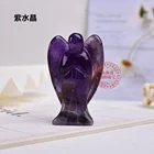 Natural Natural Healing Stones Dream Amethyst Angel Quartz Crystal Angels Figurines