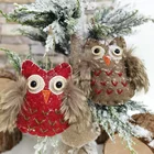 Wings Christmas Decorations Cute Creative Children's Toys Plush Wings Owl Christmas Tree Pendant