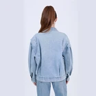 Woman Jacket Jackets Latest Spring Autumn Custom Slim Loose Korean Version Diamonds Washed Woman Jean Jacket Denim