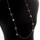 Titanium Jewelry Stainless Steel Multi Pendant Necklace Electroplating Titanium Steel Love Necklace Jewelry For Women