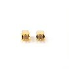 Female Connector Mounting Female Connector With 3-pin Connector / Gold-plated Straight Solder Connector