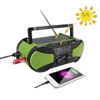 Radio Solar Crank Radio Usb Sd Mp3 Fm Power Bank Solar Hand Crank Radio With Flashlight