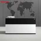 Commercial Modern Luxury Front Office Reception Table Furniture Counter Desk Reception Desk Design For Hotel