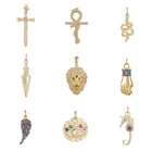 14k Gold Jewelry Custom Multiple Styles 14K Gold Plated DIY Jewelry Pendant Charms For Jewelry Making