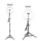 Rgb Led Light Ring Led Light Makeup Video Photography 10 Inch 12 Inch RGB LED Circle Ring Light With Tripod