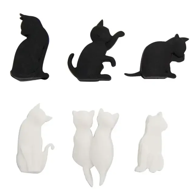 product silicone cat shaped drink markers food grade kitchen tea infuser eco friendly bpa free accessory with cute style-2